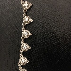 Judith Ripka .925  Dew Drop Sterling Silver & CZ Necklace